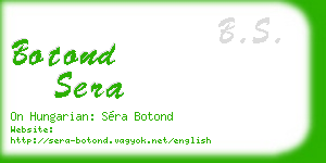 botond sera business card