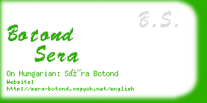 botond sera business card